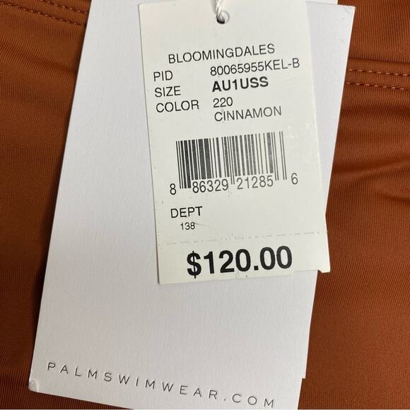 PALM Swimwear Kelly High Waist Wrap Swim Bottom in Cinnamon - Picture 7 of 9